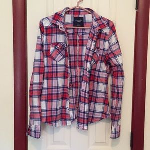 AE snap button down flannel